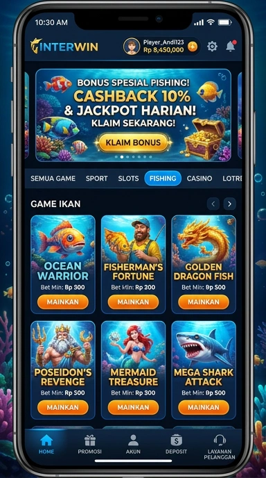 Halaman unduh interwin dengan pilihan aplikasi yang diperbarui.